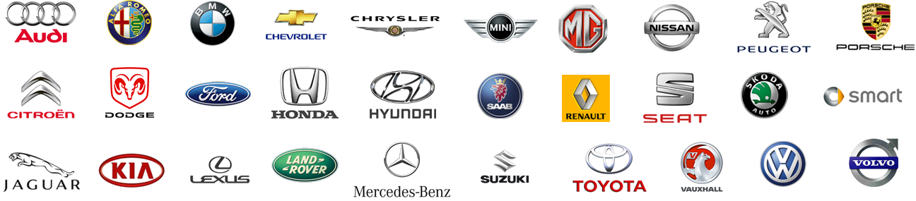 Logos of Brands That Can Be Serviced by Auto Glass Repair Company in Riverview Florida