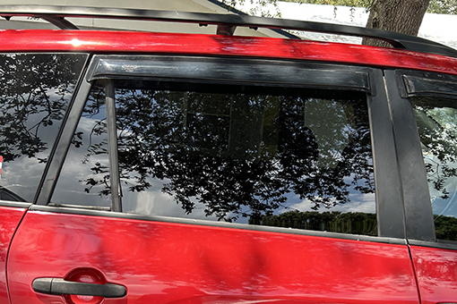 Car Window in Polk County Florida After Receiving Auto Glass Repair Services