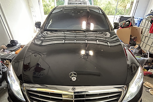 Windshield of a Mercedes-Benz Repaired at a Riverview-based Auto Glass Shop